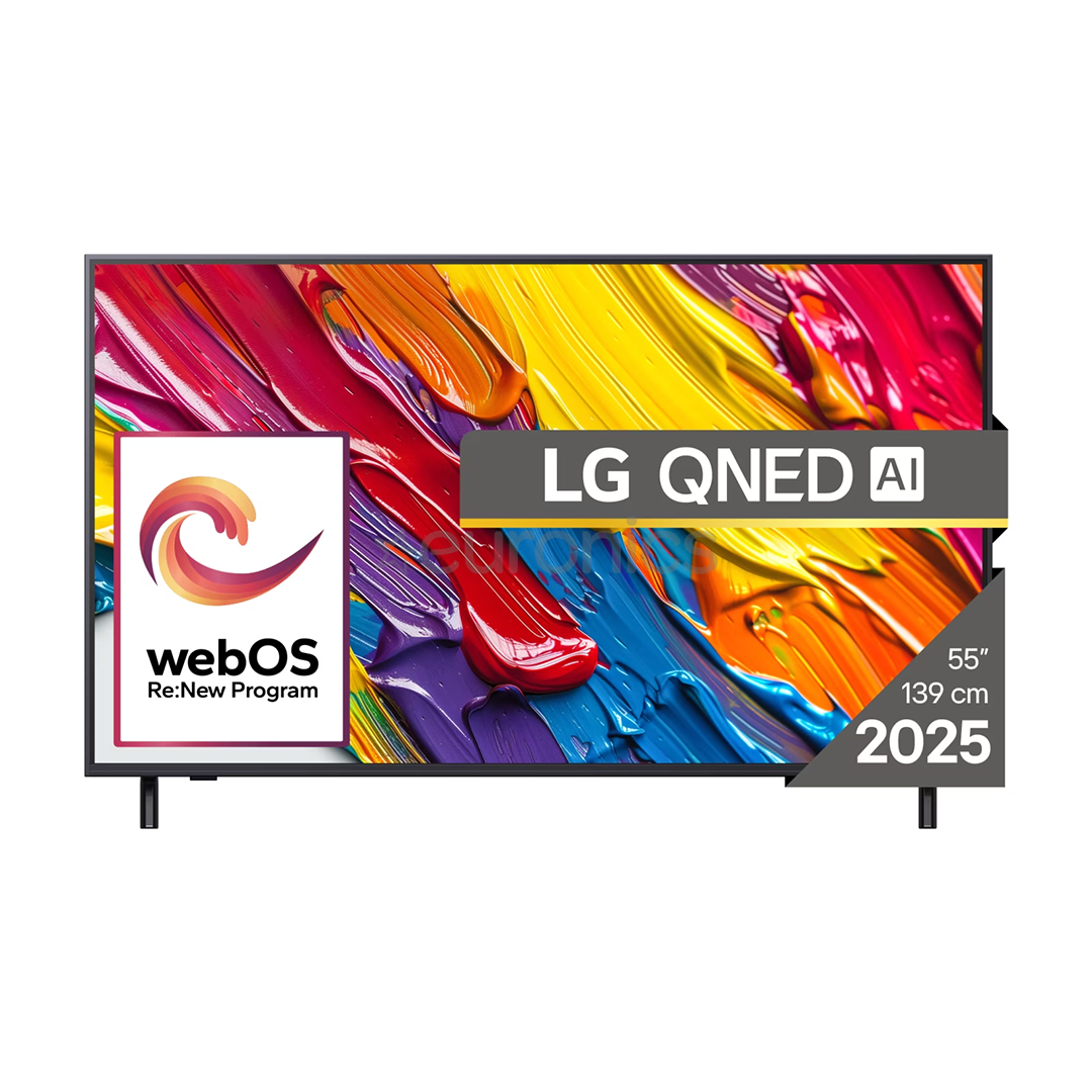 LG QNED82 AI, 55'', 4K UHD, QNED, черный - Телевизор