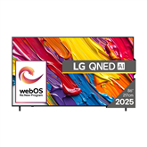 LG QNED82 AI, 86'', 4K UHD, QNED, melna - Televizors
