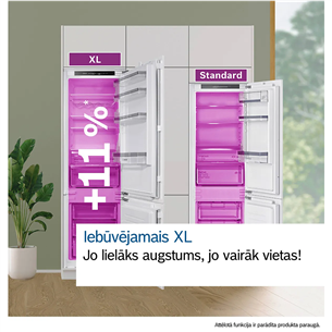 Bosch Seeria 2, NoFrost, 383 л, высота 194 см - Интегрируемый холодильник