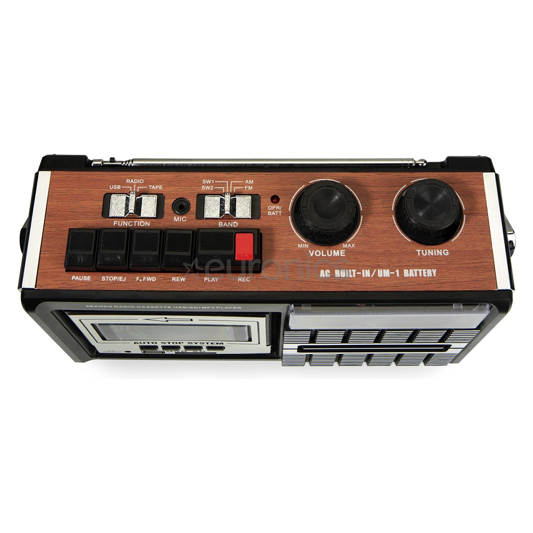 Ricatech PR85, melna/brūna - Radio