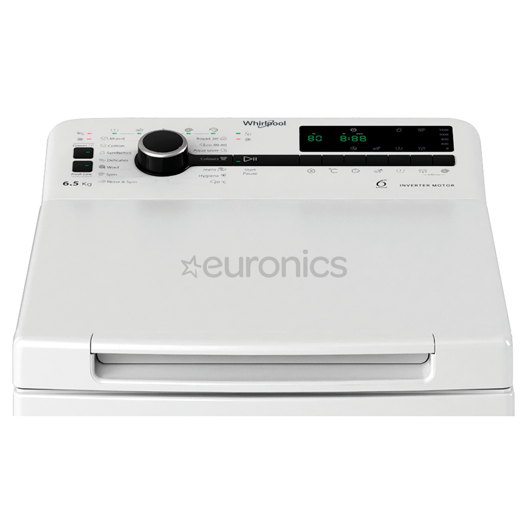 Whirlpool, 6.5 kg, depth 60 cm, 1200 rpm - Top loading washing machine