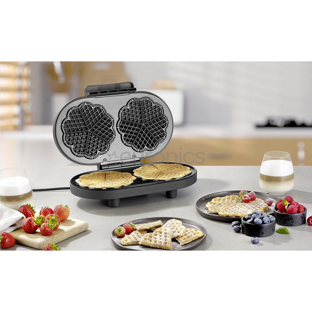 Severin, 1200 W, black - Waffle maker