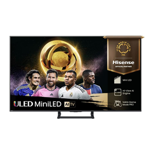 Hisense E8Q, 55'', 4K UHD, ULED, Mini LED, black - TV 55E8Q