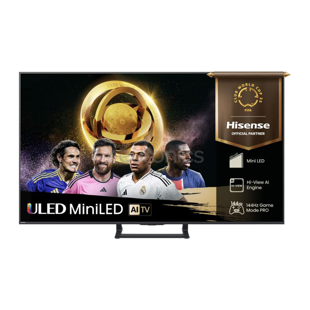 Hisense E8Q, 55'', 4K UHD, ULED, Mini LED, black - TV