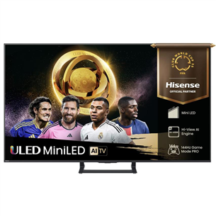 Hisense E8Q, 75'', 4K UHD, ULED, Mini LED, melna - Televizors 75E8Q