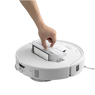 Roborock Q Revo Edge 5V1, Wet & Dry, balta - Robots putekļu sūcējs