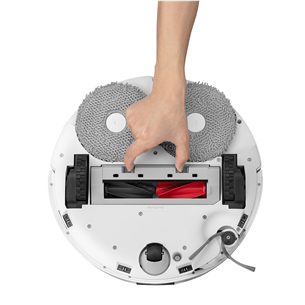 Roborock Q Revo Edge 5V1, Wet & Dry, balta - Robots putekļu sūcējs