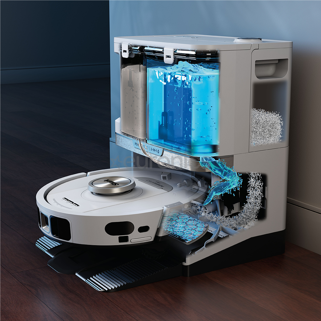 Shark PowerDetect NeverTouch Pro, Wet & Dry, balta - Robots putekļu sūcējs