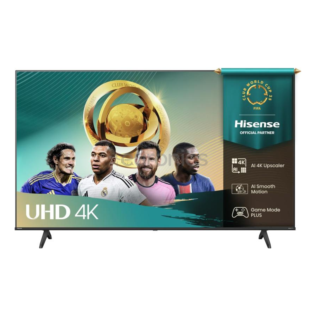 Hisense A6Q, 58'', 4K UHD, LED LCD, черный - Телевизор