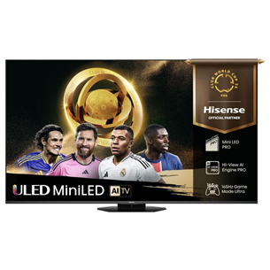 Hisense U8Q, 75'', 4K UHD, ULED, Mini LED, черный - Телевизор 75U8Q