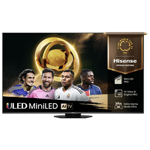 Hisense U8Q, 85'', 4K UHD, ULED, Mini LED, черный - Телевизор 85U8Q