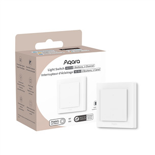 Aqara Light Switch H2, 2 buttons, white - Smart wall switch