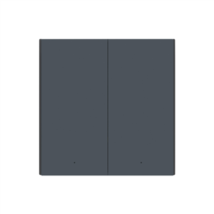 Aqara Smart Wall Switch H1, bez nulles, dubultslēdzis, pelēka - Viedais slēdzis WS-EUK02G