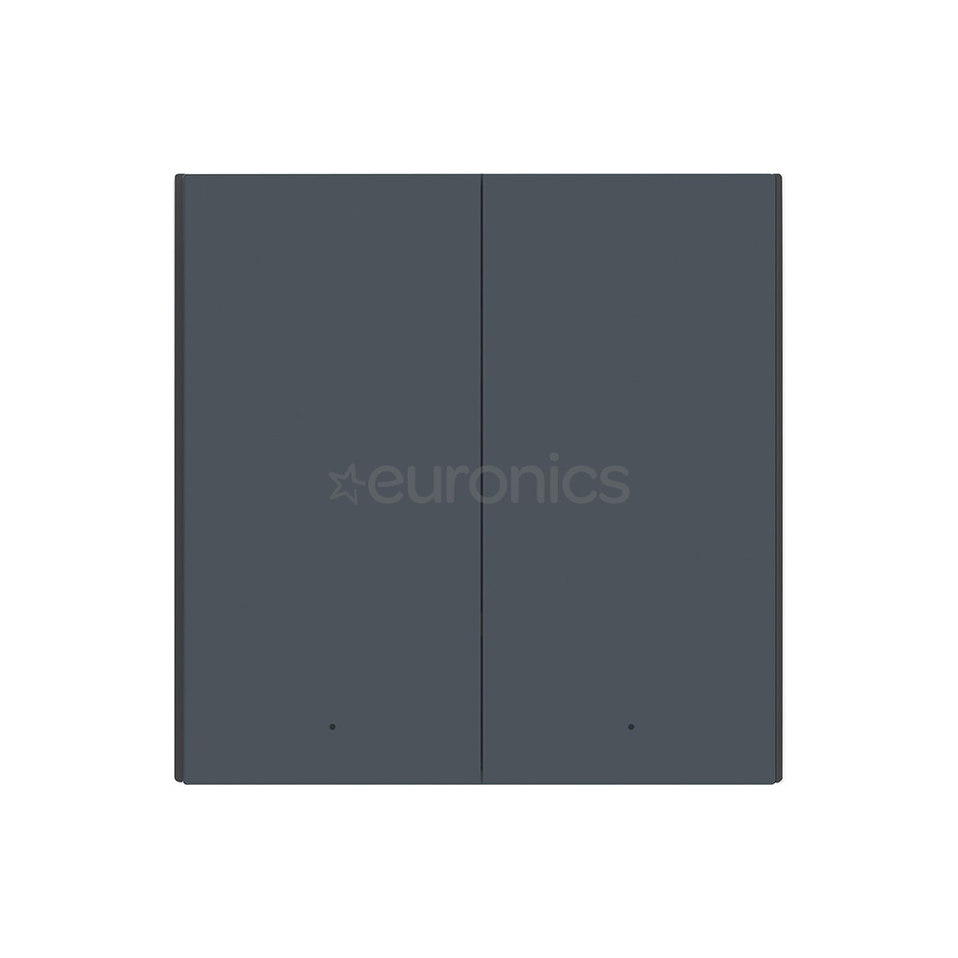 Aqara Smart Wall Switch H1, no neutral, double rocker, gray - Smart wall switch