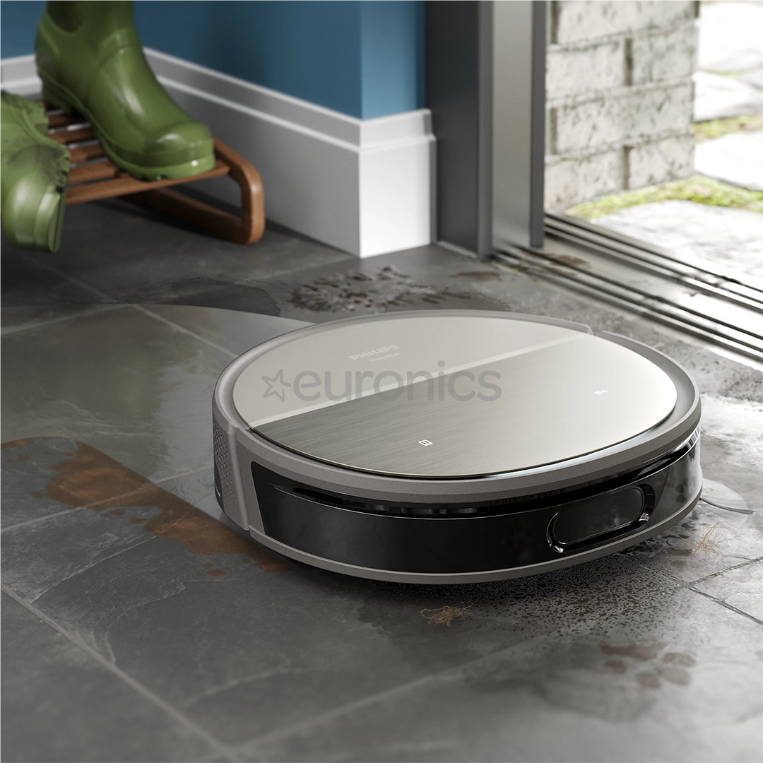 Philips HomeRun 9000 Series, сухая и влажная уборка, серый - Робот-пылесос
