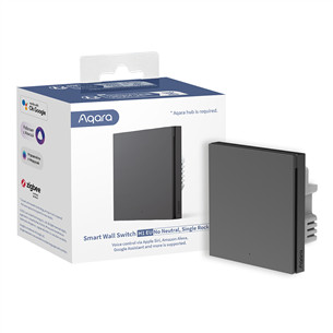 Aqara Smart Wall Switch H1, no neutral, gray - Smart wall switch