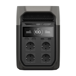 EcoFlow Delta 3, 1024 Wh, pelēka - Pārnēsājama spēkstacija