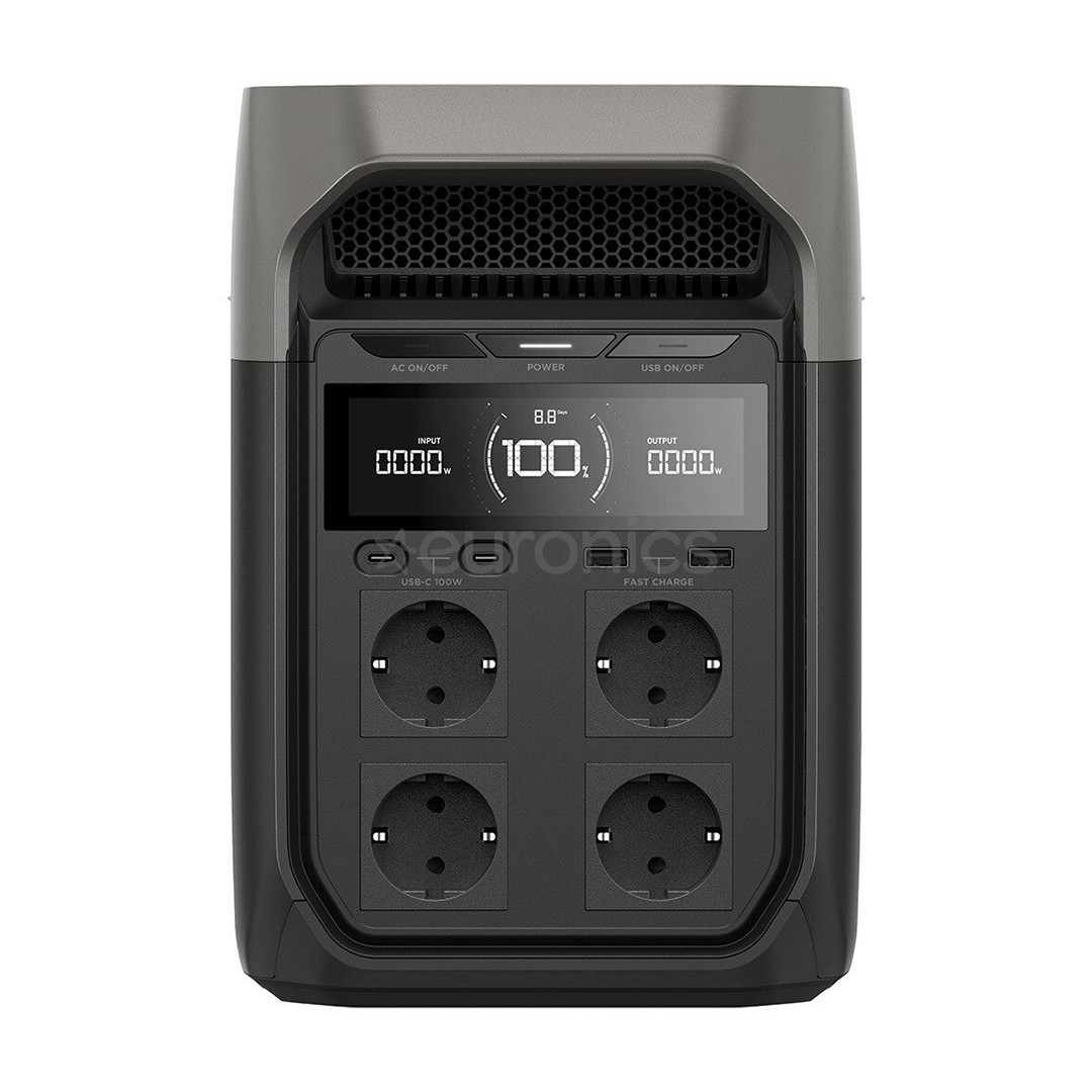 EcoFlow Delta 3, 1024 Втч, серый - Аккумуляторная станция