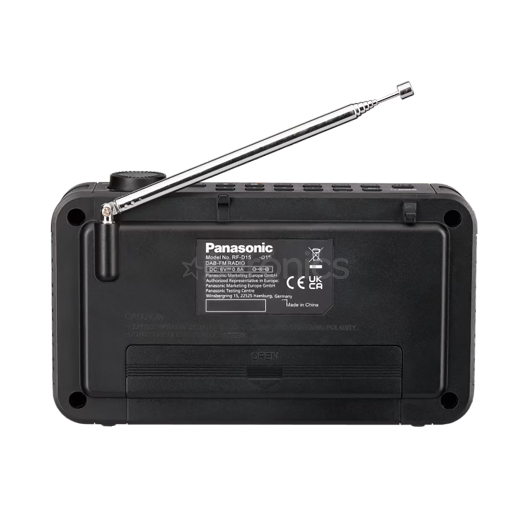 Panasonic RF-D15, FM, DAB+, Bluetooth, black - Radio