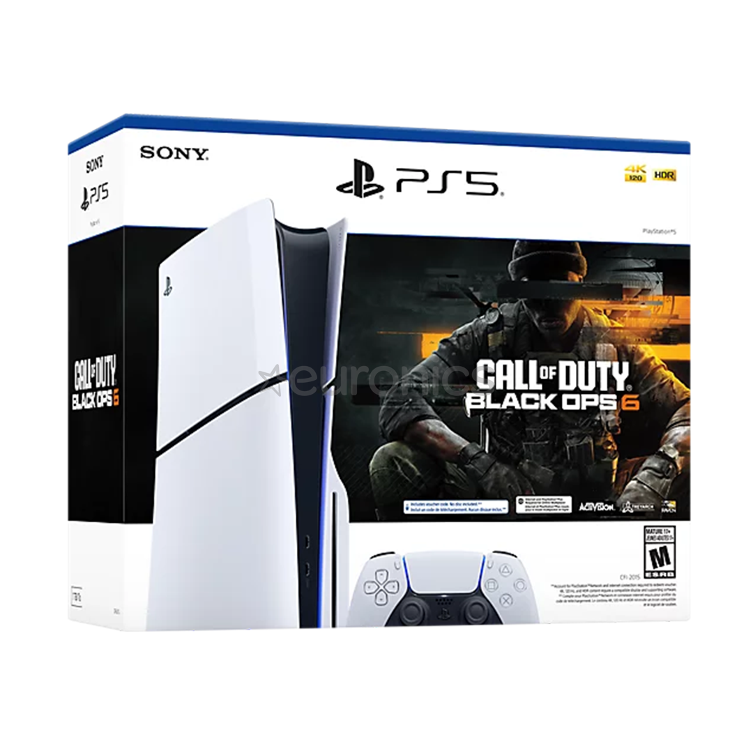 Sony PlayStation 5 Slim + Call of Duty®: Black Ops 6 , white - Gaming console