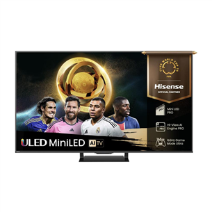 Hisense U7Q PRO, 75'', 4K UHD, ULED, Mini LED, melna - Televizors 75U7QPRO