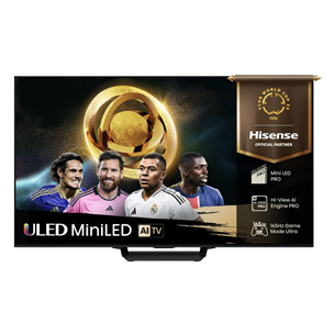 Hisense U7Q PRO, 85'', 4K UHD, ULED, Mini LED, черный - Телевизор 85U7QPRO