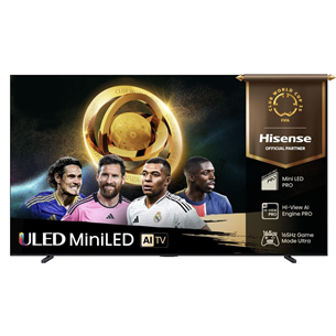 Hisense U7Q PRO, 100'', 4K UHD, ULED, Mini LED, черный - Телевизор 100U7QPRO
