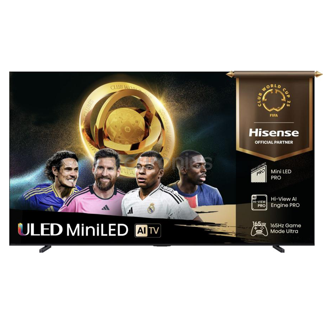 Hisense U7Q PRO, 100'', 4K UHD, ULED, Mini LED, черный - Телевизор
