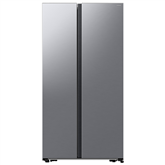 Samsung, NoFrost, 583 L, height 178 cm, silver - SBS refrigerator