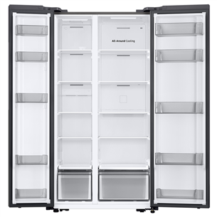 Samsung, NoFrost, 583 L, height 178 cm, silver - SBS refrigerator