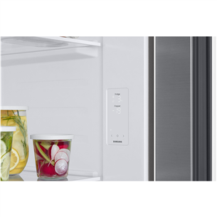Samsung, NoFrost, 583 L, height 178 cm, silver - SBS refrigerator
