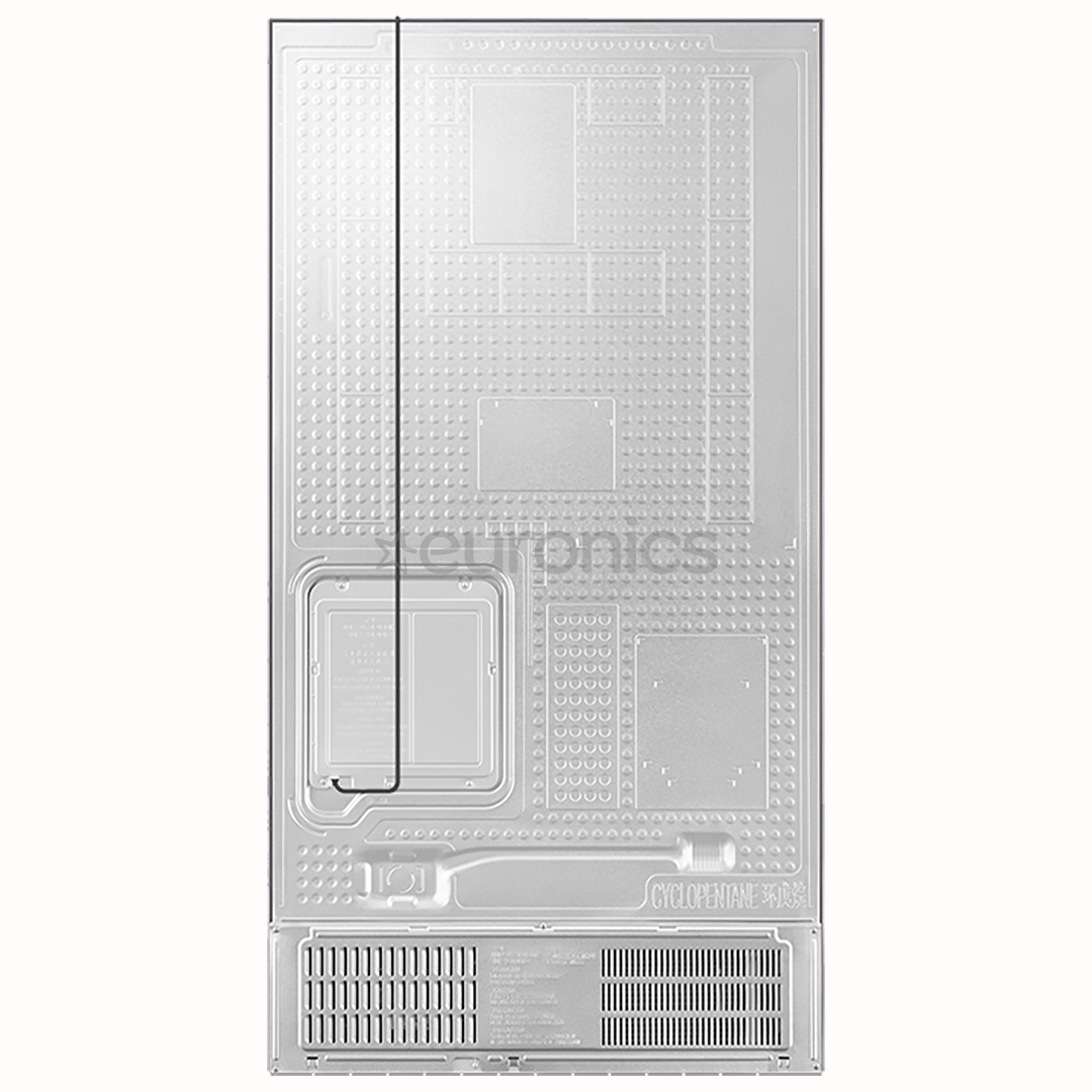 Samsung, NoFrost, 583 L, height 178 cm, silver - SBS refrigerator