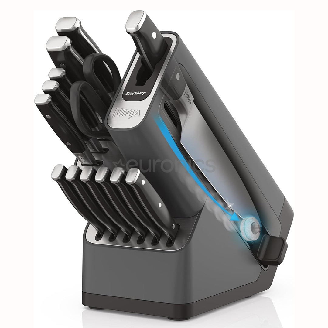 Ninja Foodi StaySharp, 14 предметов - Комплект ножей с точилкой