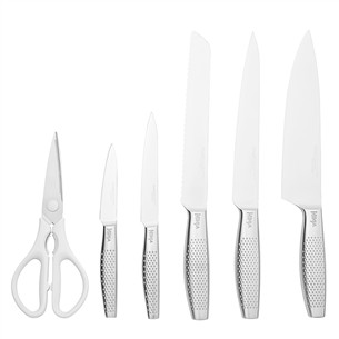 Ninja StaySharp, 6 piederumi, nerūsējošā tērauda/balta - Nažu komplekts