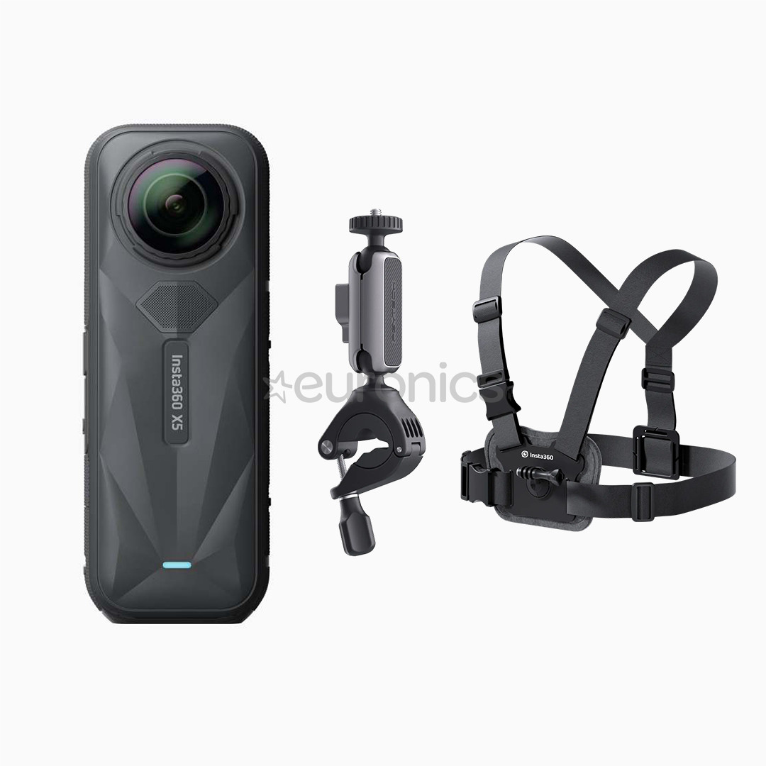Insta360 X5 Road Cycling Bundle, 8K, 360º, melna - Video kamera