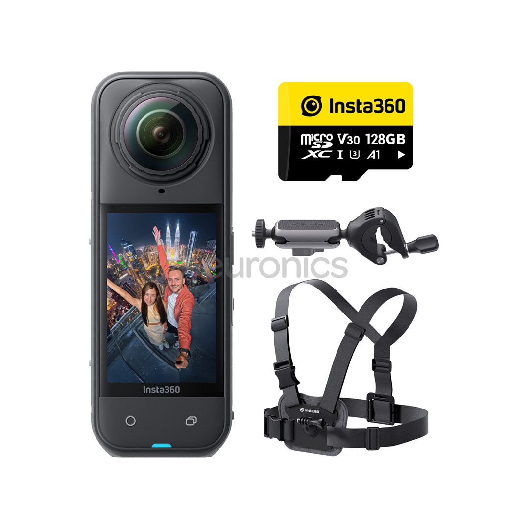 Insta360 X5 Road Cycling Bundle, 8K, 360º, melna - Video kamera