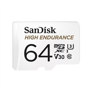 SanDisk High Endurance, MicroSDXC, 64 ГБ, белый - Карта памяти PR000094633