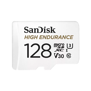 SanDisk High Endurance, MicroSDXC, 128 GB, balta - Atmiņas karte SDSQQNR6AN-128GR