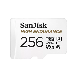 SanDisk High Endurance, MicroSDXC, 256 GB, balta - Atmiņas karte SDSQQNR6AN-256GR