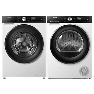 Hisense, 9 kg + 8 kg - Washing machine + clothes dryer