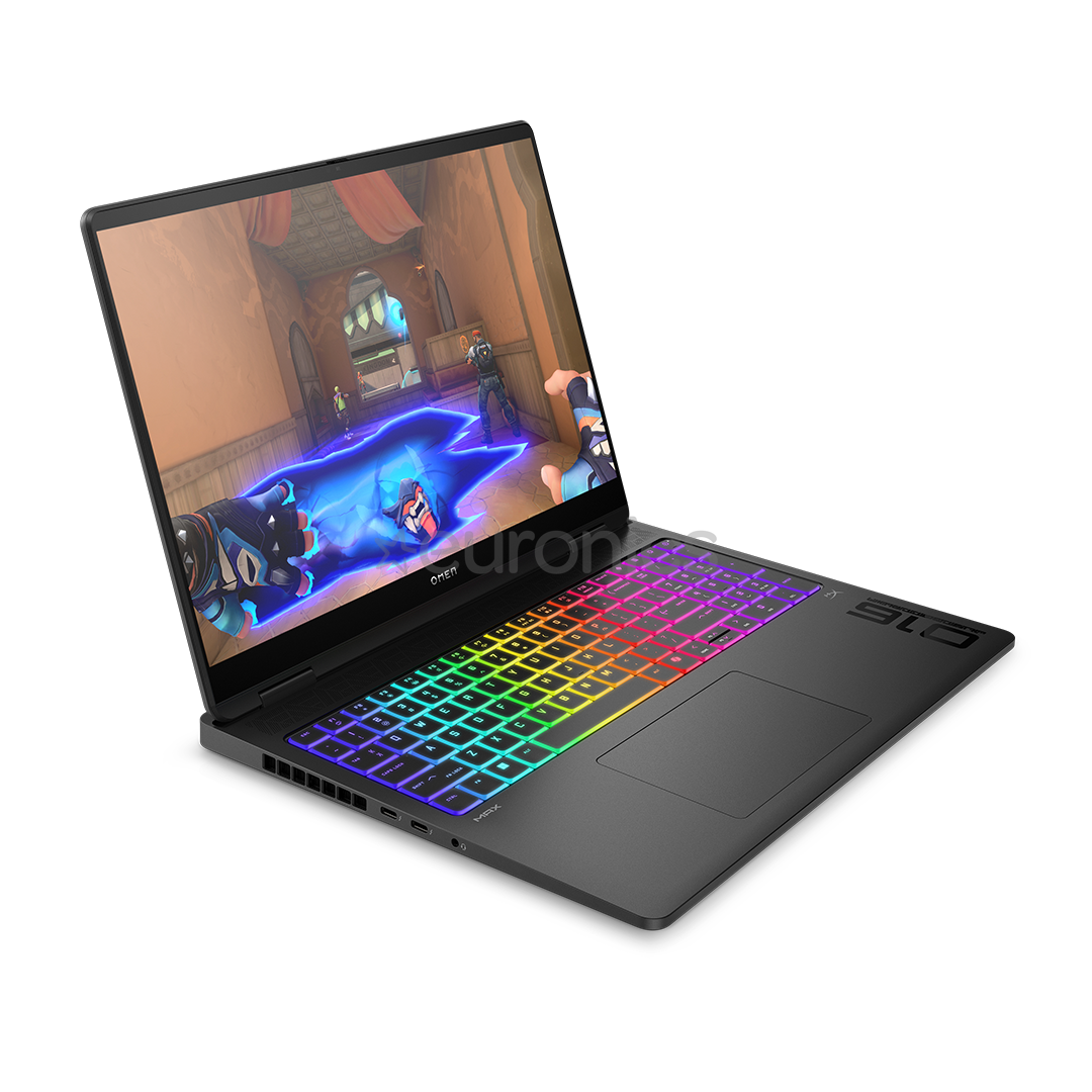 HP Omen Max 16, 16'', WUXGA, 165 Hz, Ryzen AI 9, 32 GB, 1 TB, RTX 5080, ENG, melna - Portatīvais dators