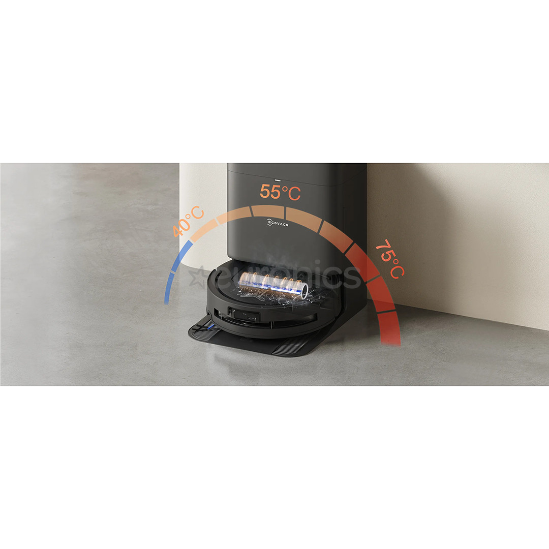 Ecovacs Deebot T80 Omni, Wet & Dry, melna - Robots putekļu sūcējs