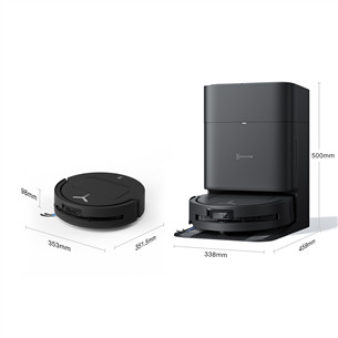 Ecovacs Deebot T80 Omni, Wet & Dry, melna - Robots putekļu sūcējs