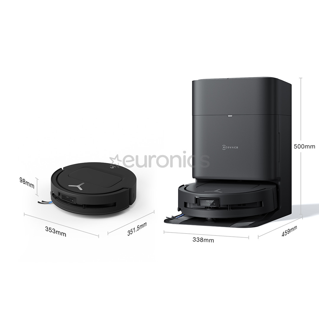 Ecovacs Deebot T80 Omni, Wet & Dry, melna - Robots putekļu sūcējs