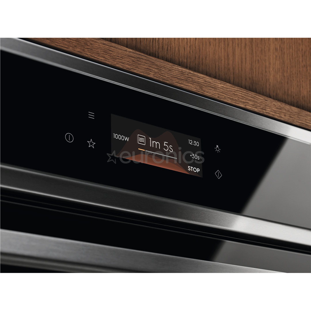 Electrolux, 44 L, mikroviļņu funkcija, nerūsējošā tērauda - Kompakta iebūvējamā mikroviļņu krāsns ar grilu