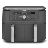 Ninja 6-in-1 Dual Zone, 9.5 L, 2470 W, tumši pelēka - Karstā gaisa friteris