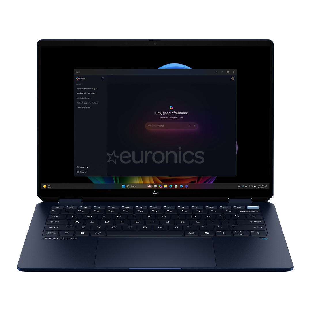 HP OmniBook Ultra Flip, 14'', OLED, 3K, 120 Hz, Ultra 5, 16 GB, 512 GB, ENG, zila - Portatīvais dators