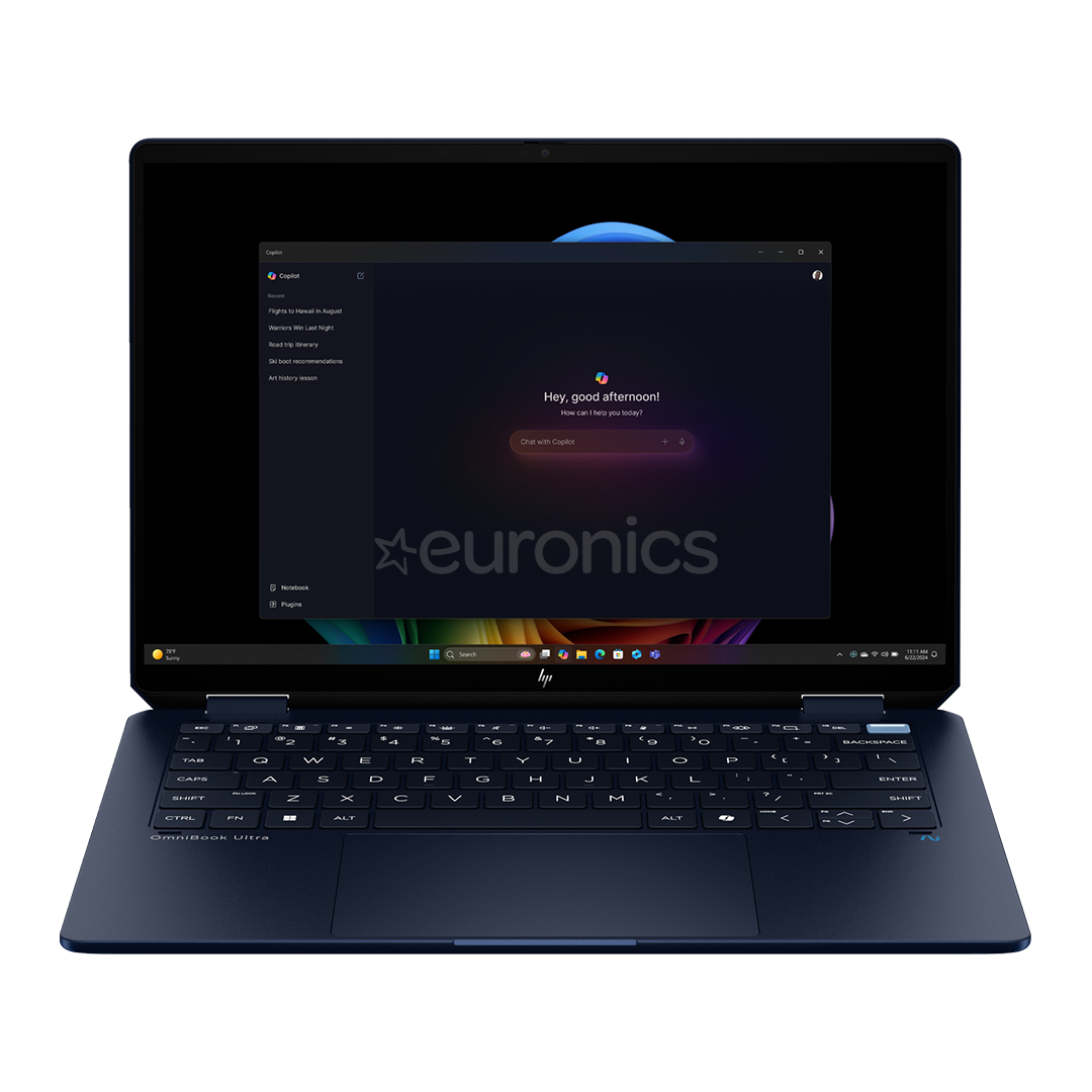 HP OmniBook Ultra Flip, 14'', OLED, 3K, 120 Hz, Ultra 7, 32 GB, 1 TB, ENG, zila - Portatīvais dators