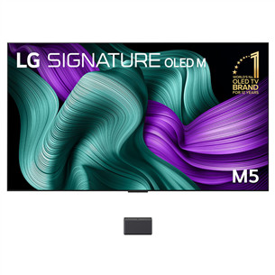 LG Signature OLED Evo AI M5, 97'', 4K UHD, OLED, melna - Televizors OLED97M59LA.AEU