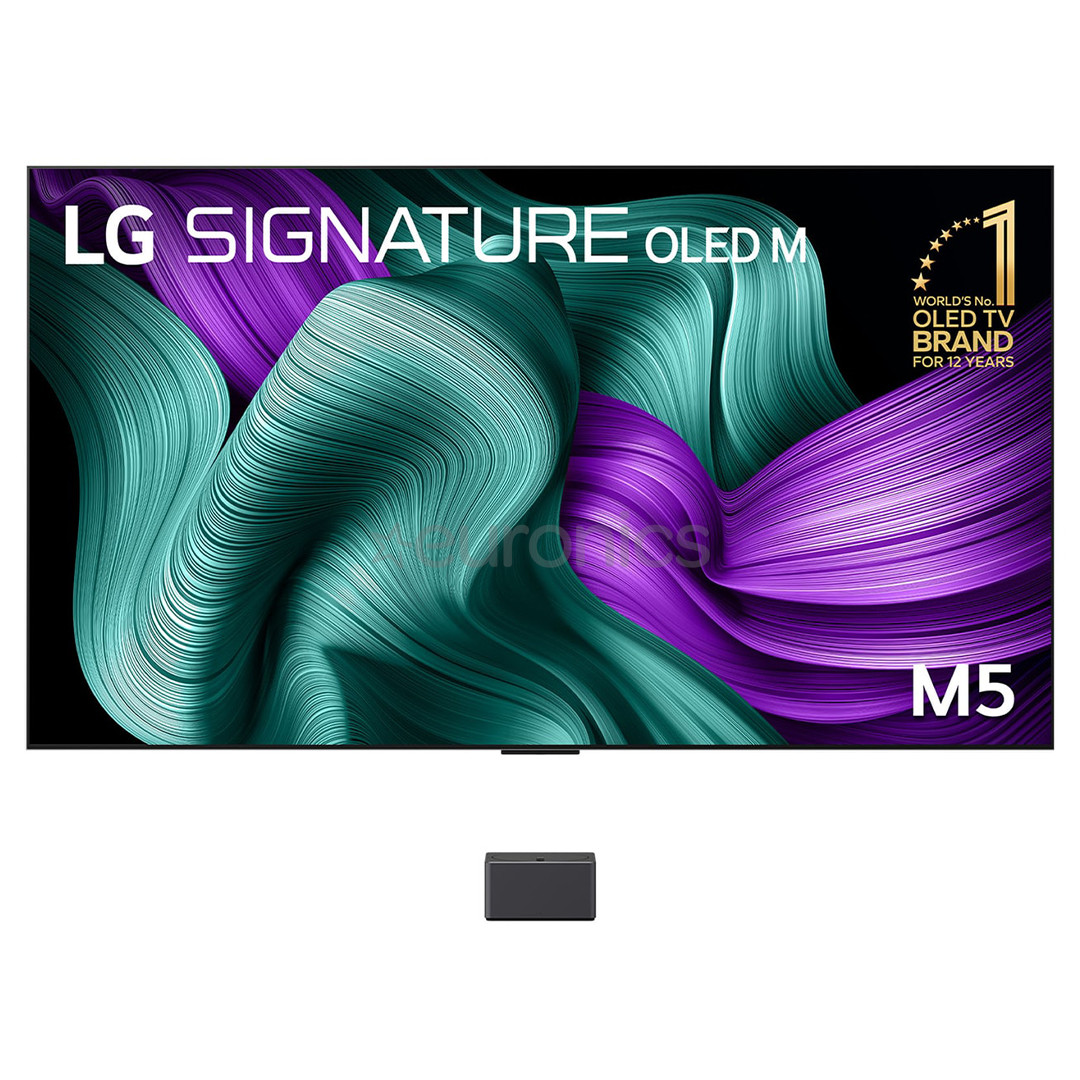 LG Signature OLED Evo AI M5, 97'', 4K UHD, OLED, melna - Televizors